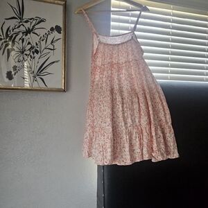 Pink Floral Tiered Sundress